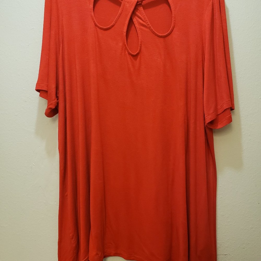 WOMEN'S PLUS SIZE 22/24 JESSICA LONDON KEYHOLE TOP